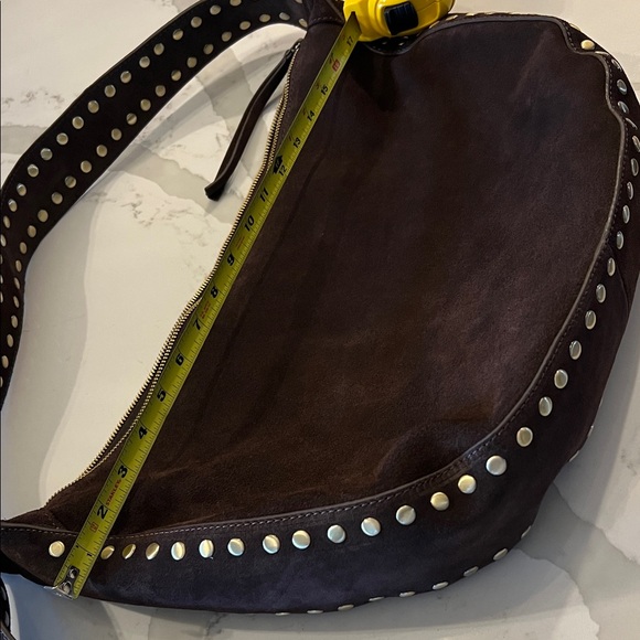 Source Unknown Dark Brown Studded Hobo Bag - Picture 3 of 8